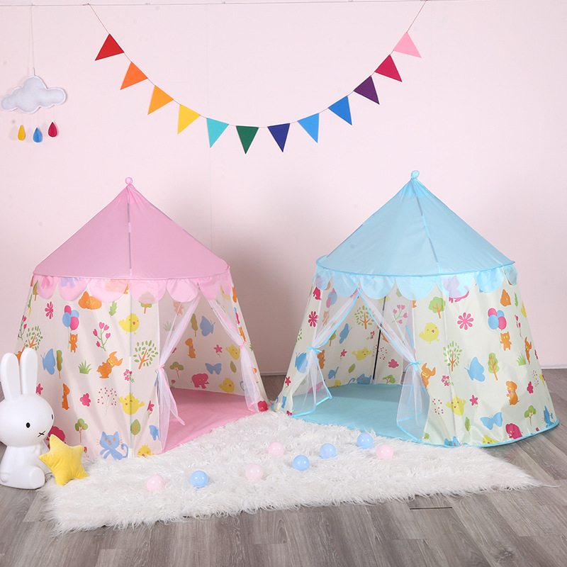 Tenda Anak Model 2 Pintu Warna Warni Tenda Bermainan Anak Tenda Lipat Original