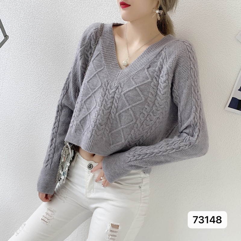 KNIT LONG SLEEVE  TOP ATASAN PANJANG LENGAN RAJUT MX736