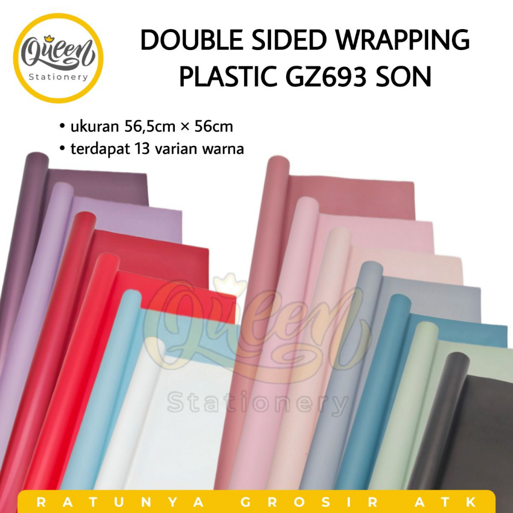 

1 PCS DOUBLE SIDED WRAPPING PLASTIC GZ693 SON KERTAS BOUQUET BUKET BUNGKUS BUNGA