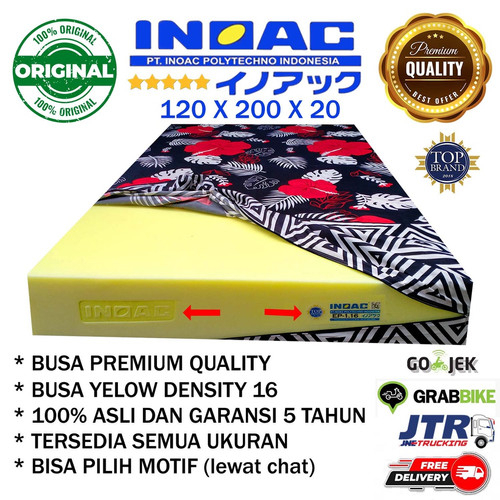 Kasur Busa Inoac D16 ukuran 120 x 200 tebal 20 cm ASLI INOAC Garansi 5 TAHUN KALIANDA LAMPUNG SELATA