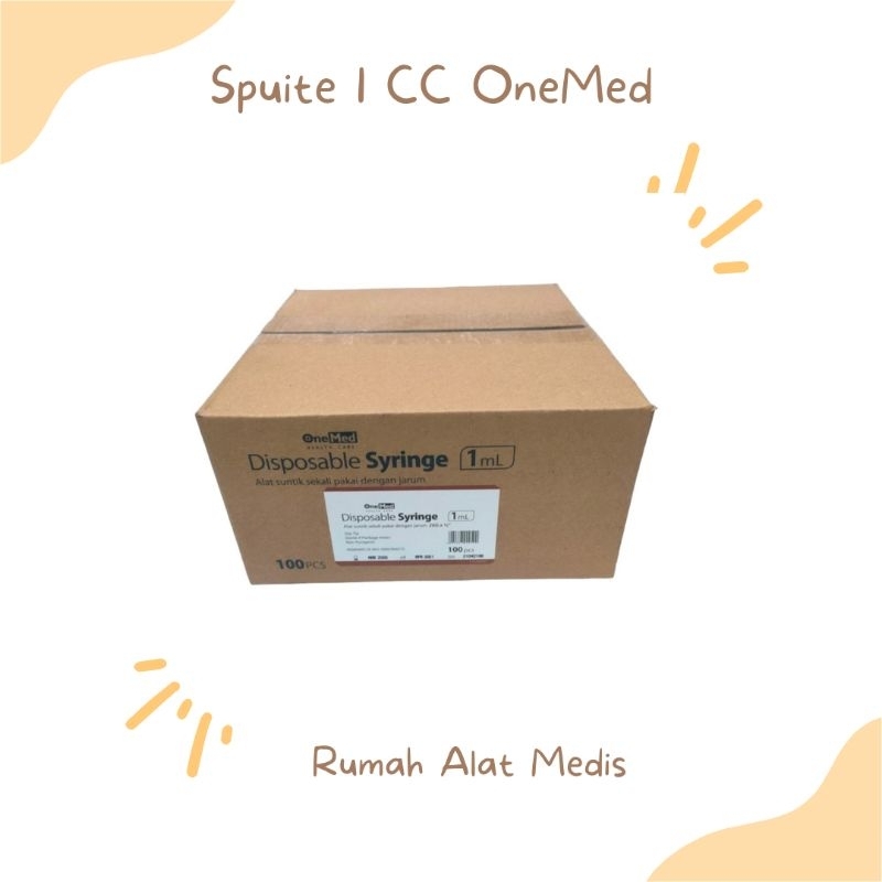 Spuit 1cc  Onemed Per Box isi 100 Pcs