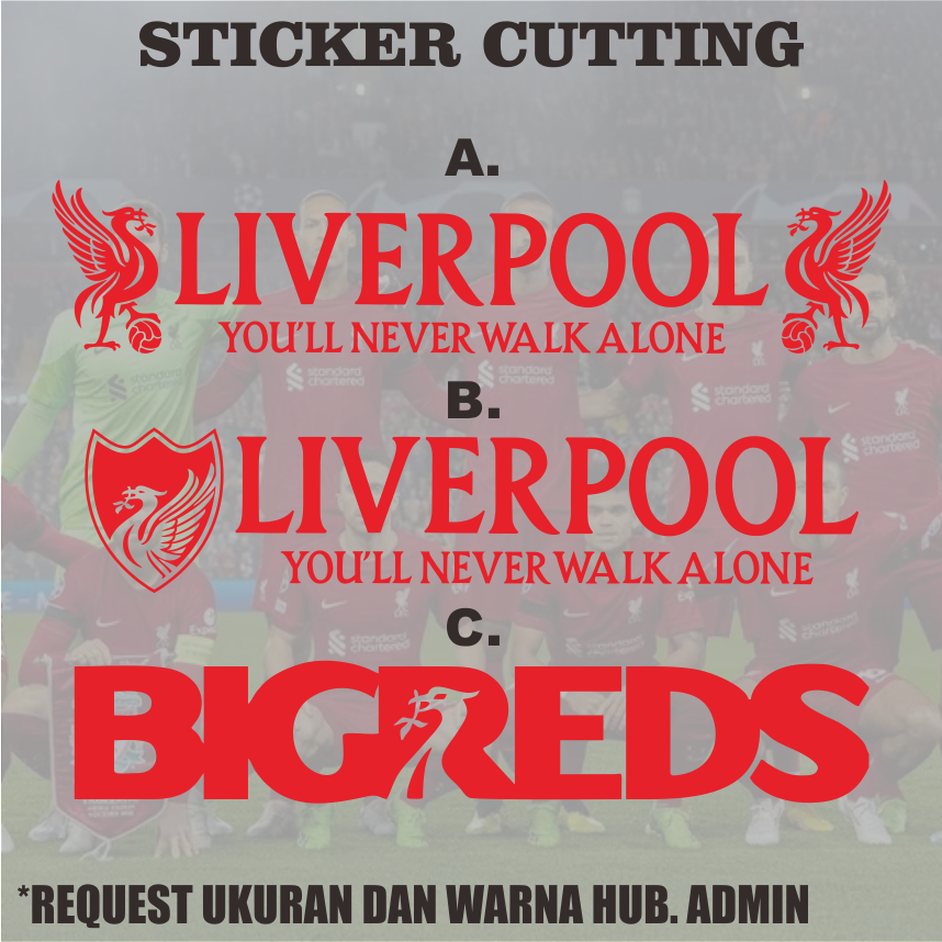 Sticker Cutting Liverpool You'll Never Walk Alone