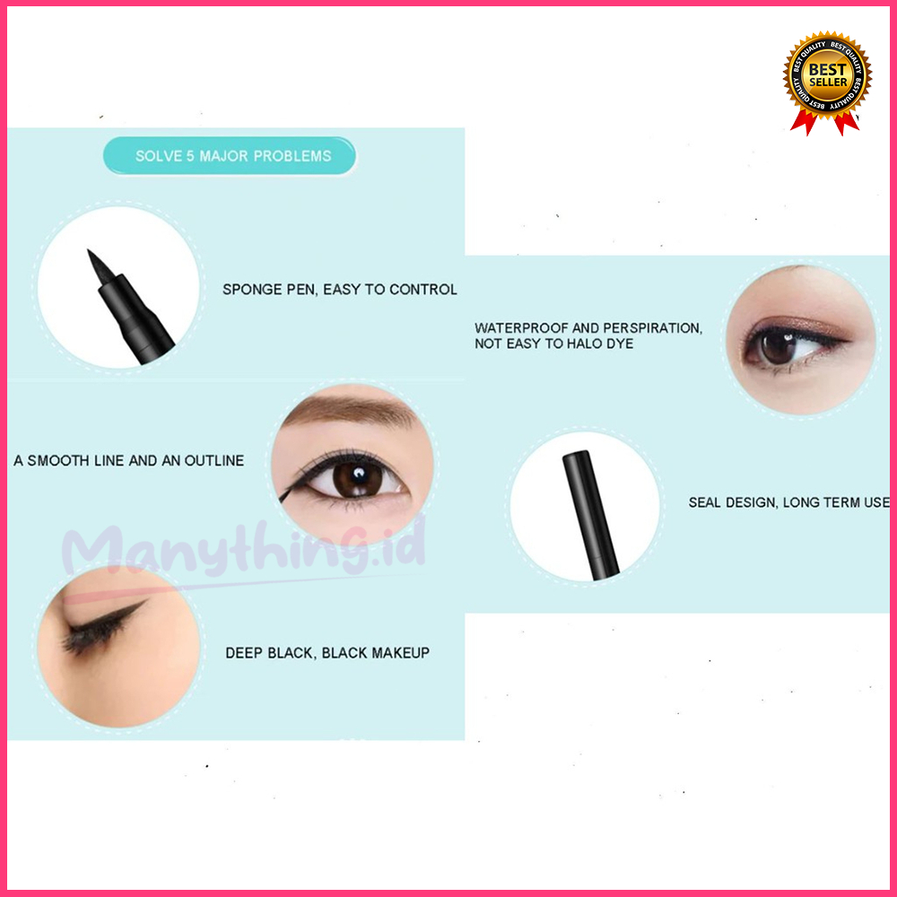 Eyeliner DNM Waterproof - Eyeliner Pen Pencil Long Lasting Hitam Original 100%