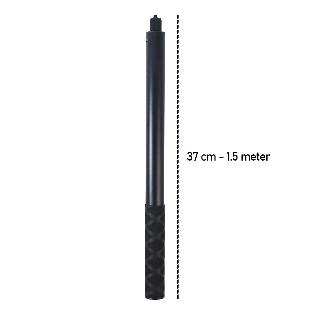 Tongsis Selfie Stick Ultra Long Invisible 1.5M Insta360 GoPro - YZ515 - Black