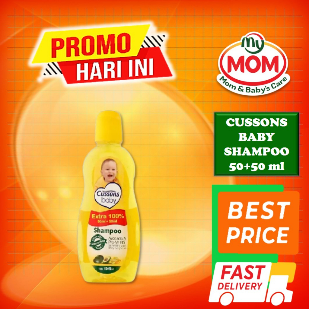 [BPOM] Cussons Baby Shampoo 50ml+50ml  / Cusson Shampoo Bayi / MY MOM