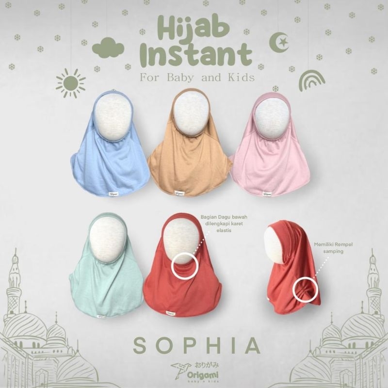 jilbab anak origami Nadya/Madina/shopia