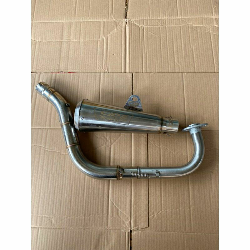 KNALPOT CLD X-MONSTER LEHER COBRA  INLET 38mm  FOR MOTOR BEAT. VARIO. SCOOPY.