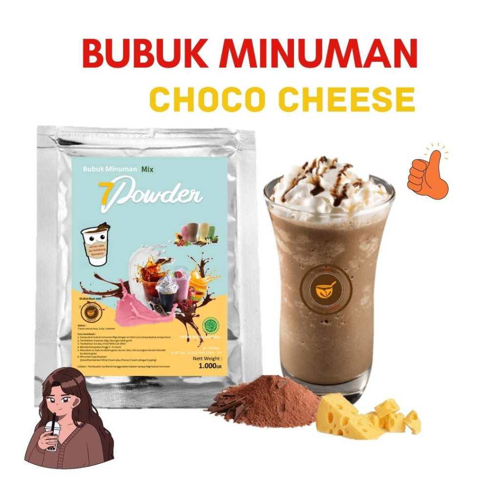 

BUBUK MINUMAN COKLAT CHEESE 1KG - BUBUK CHOCO CHEESE POWDER 1KG - BUBUK COKLAT 1KG