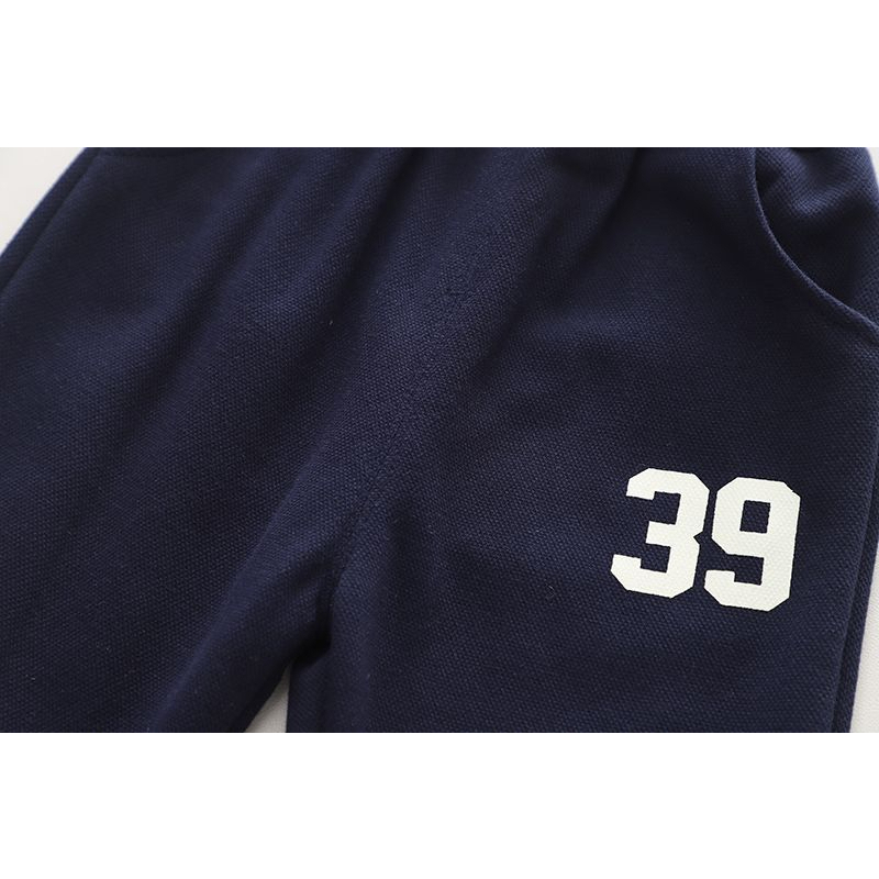 setelan anak lengan panjang motif 39Navy premium baju lucu premium impor usia 6 bulan - 5 tahun