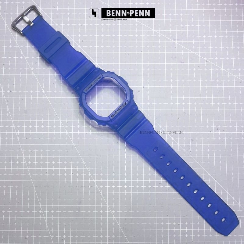 BNB DW 5600 BLUE BEZEL STRAP JAM TANGAN CASIO G SHOCK