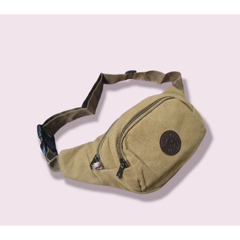 Tas pinggang pria / waistbag / weistbag waist bag selempang sling bag kanvas import B-series