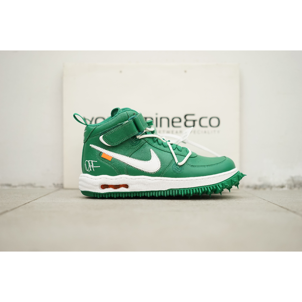 Nike Air Force 1 Mid SP LTHR x Off White Pine Green