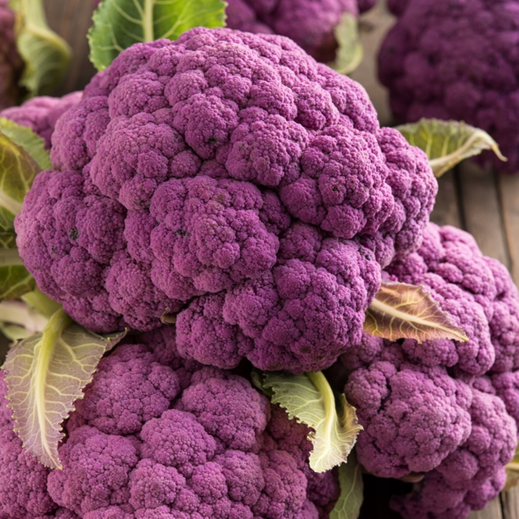 Benih Bibit Biji - Cauliflower Di Sicilia Violetto Bunga Kembang Kol Ungu Italian Purple Cauliflower Seeds - IMPORT