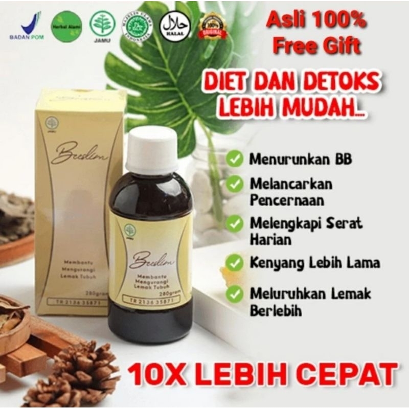 BEESLIM MADU DIET BPOM BEESLIM HERBAL PELANGSING BADAN OBAT DIET DETOX