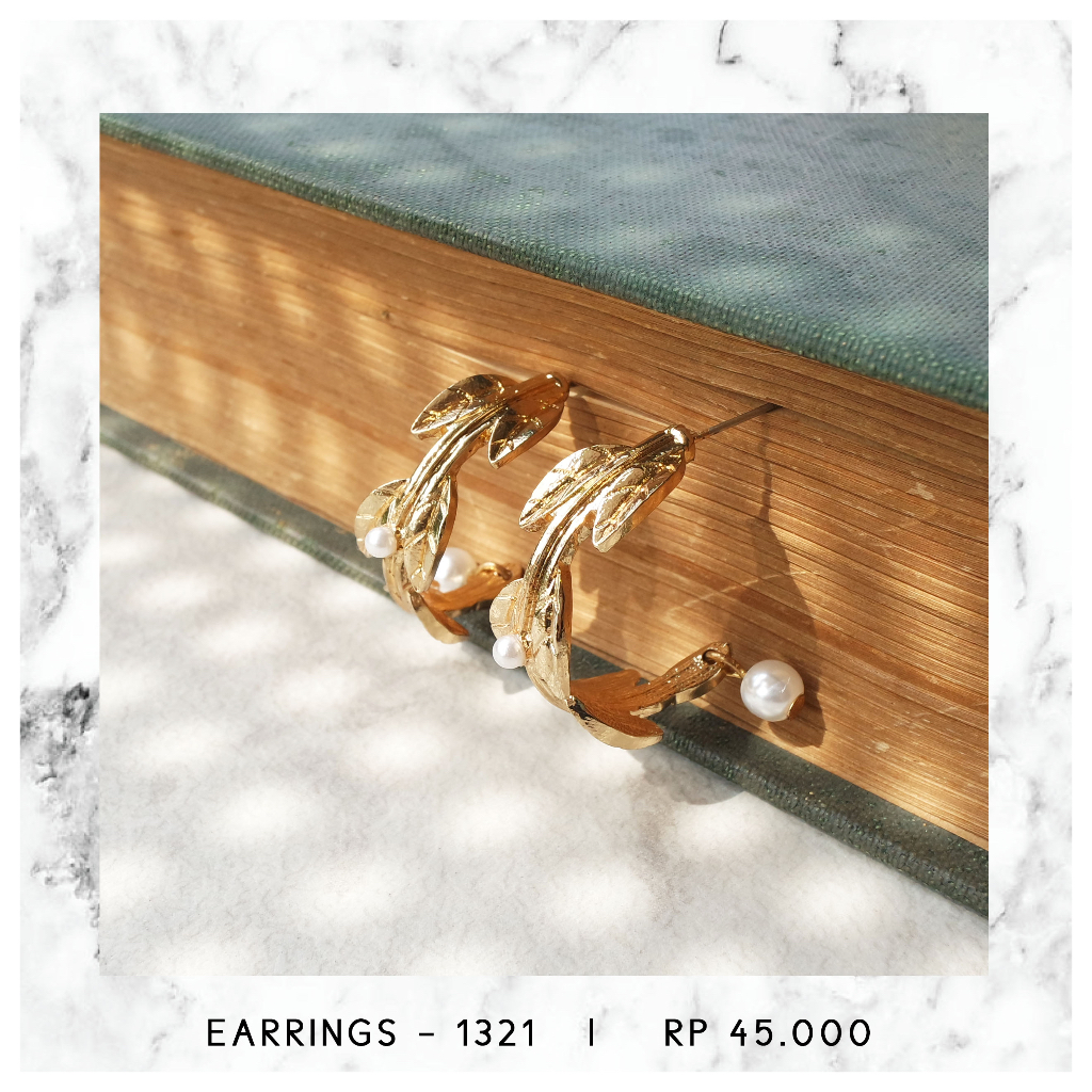 ANTING HOOPS MUTIARA - 1321