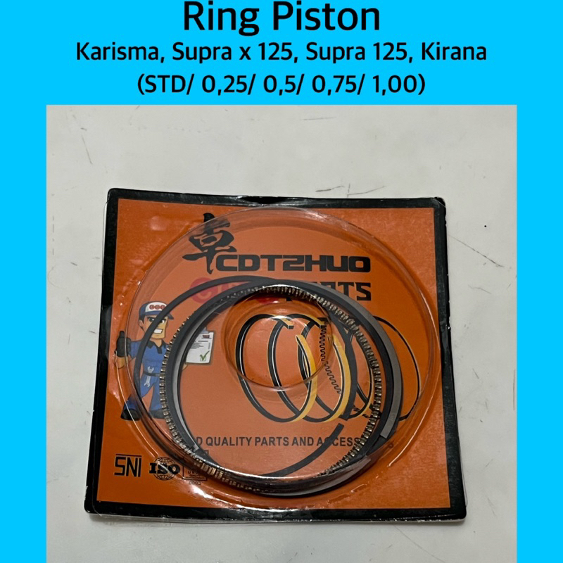 Ring Piston-Seher Karisma & Supra X 125 & Supra 125 & Kirana STD/25/50/75/100
