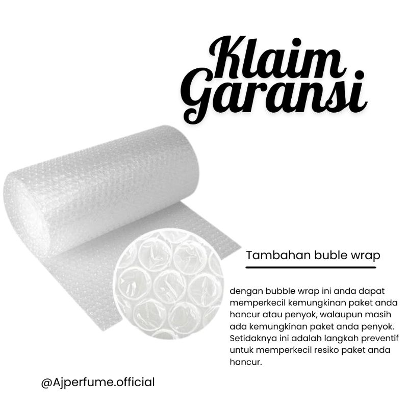 

TAMBAHAN BUBBLE WRAP / ASURANSI PRODUK / KLAIM GARANSI PRODUK PECAH