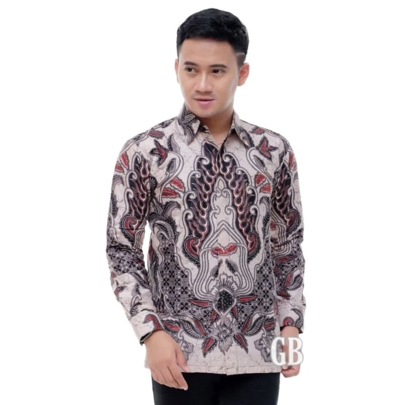 Kemeja batik pria lengan panjang reguler terlaris | Batik pria lengan panjang premium