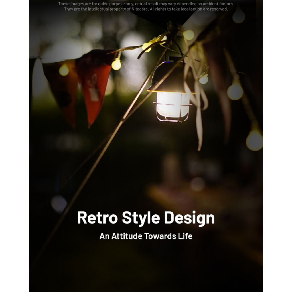 NITECORE Lampu LED Camping Lantern USB 4000mAh 3 Light Sources - LR40