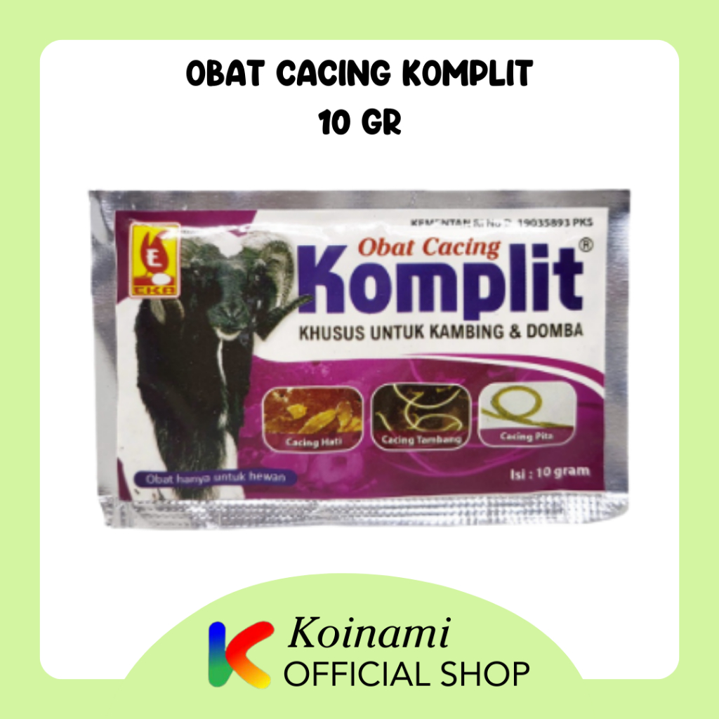 Obat Cacing Komplit Kambing Domba 10gr / Deworming Kambing Domba / Eka Farma