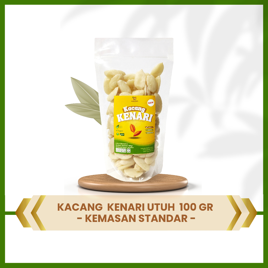 

Kacang Kenari Utuh Mentah 100gr - SANJAYANUTS