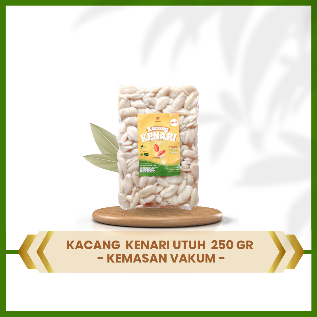

Kacang Kenari Kupas Utuh Mentah 250 gr - Kemasan Vakum