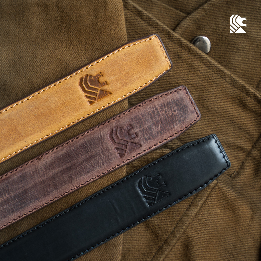 Ikat Pinggang Pria Terbaru Bahan Kulit Sapi Asli 100% Original 3 Warna Hitam Tan Brown - SAYEKTI BELT