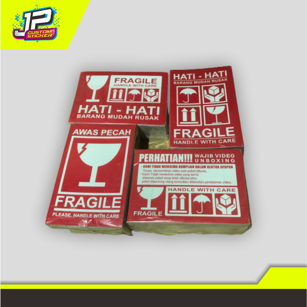 

STIKER LABEL PENGIRIMAN TERMURAH-STIKER FRAGILE-STIKER PACKING-STIKER UNBOXING UKURAN 7.5x5 ISI 100 PCS