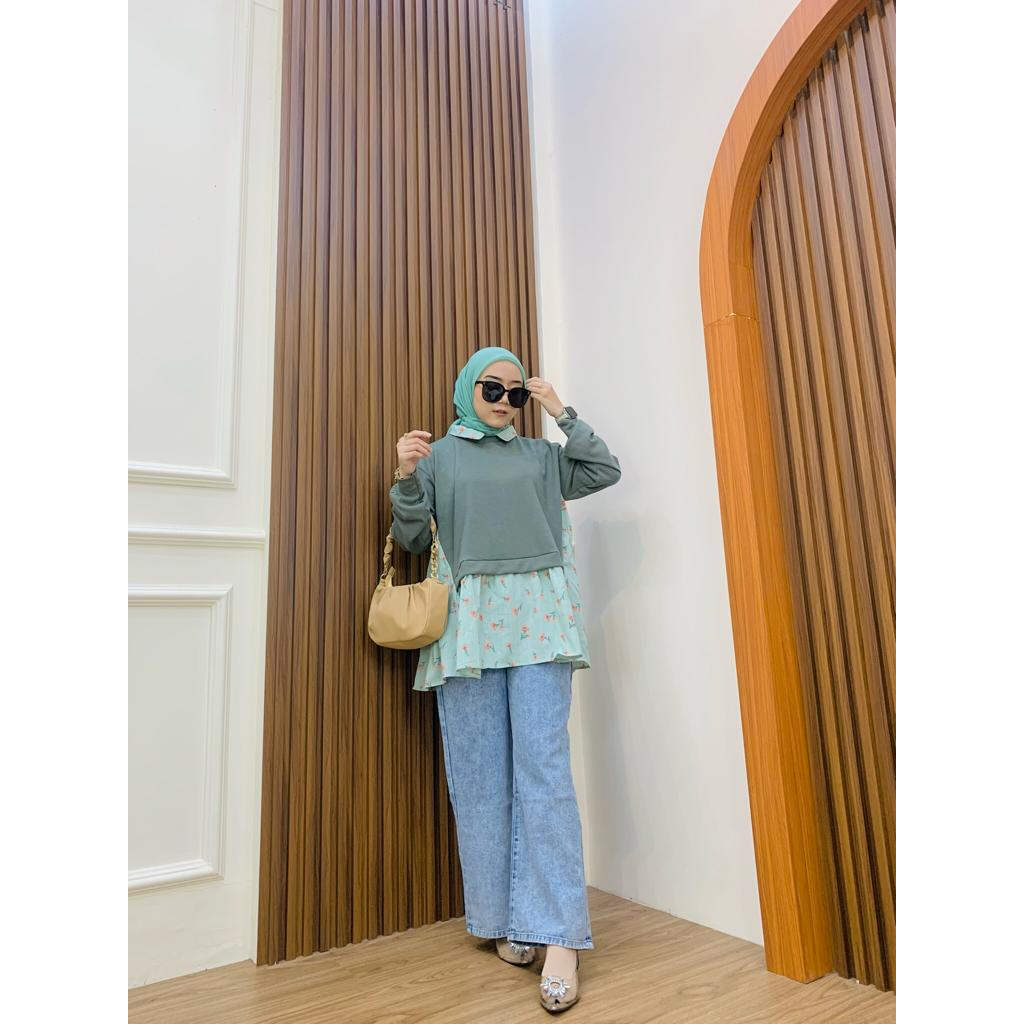 BLOUSE RIBB KELANY FLOWER V2