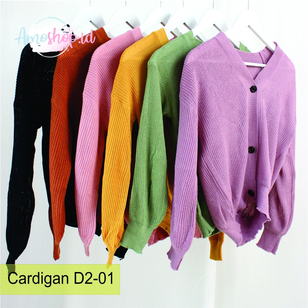 Cardigan Rajut Outer Polos