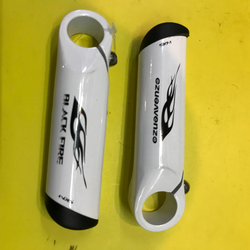 bar end venzo skn white alloy original tanduk stang sepeda tambahan grip sepeda mtb turing touring