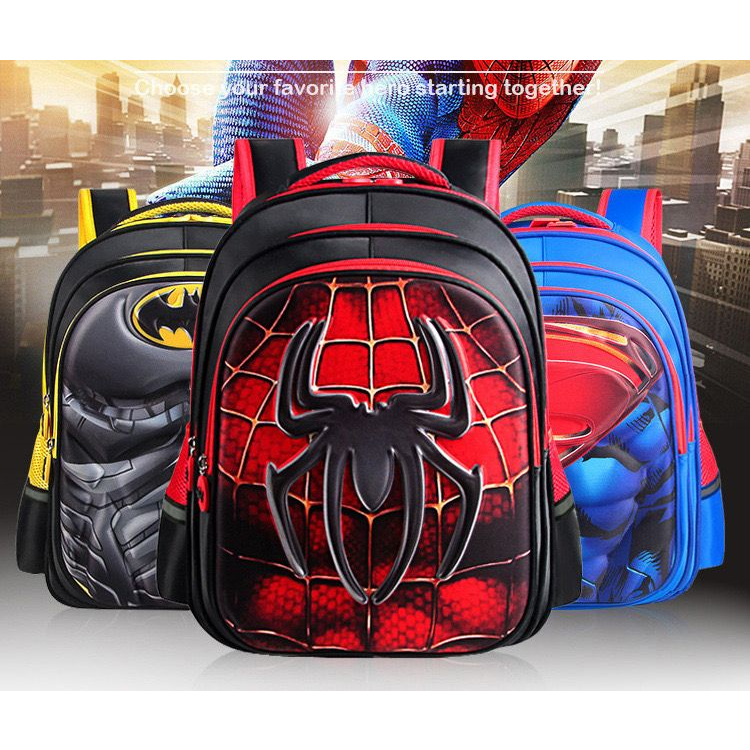 TAS SEKOLAH /TAS RANSEL ANAK HEROES MARVEL 3D WATER PROOF/TAS SEKOLAH RANSEL ANAK MODEL 3D TAS RANSEL ANAK MODEL KEKINIAN TERMURAH / BACKPACK