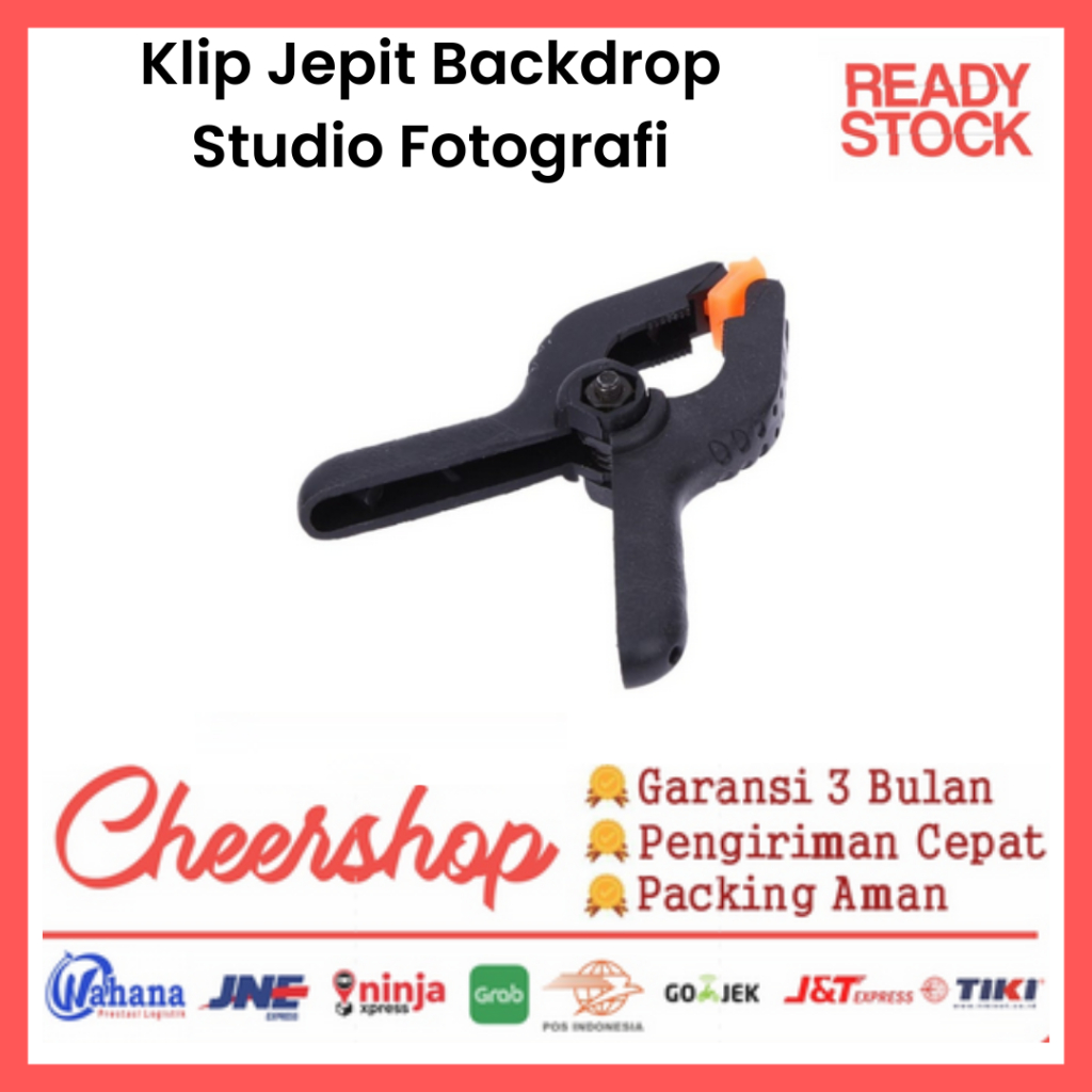 Penjepit Background Warna Orange Clamp Studio Fotografi Calm Background