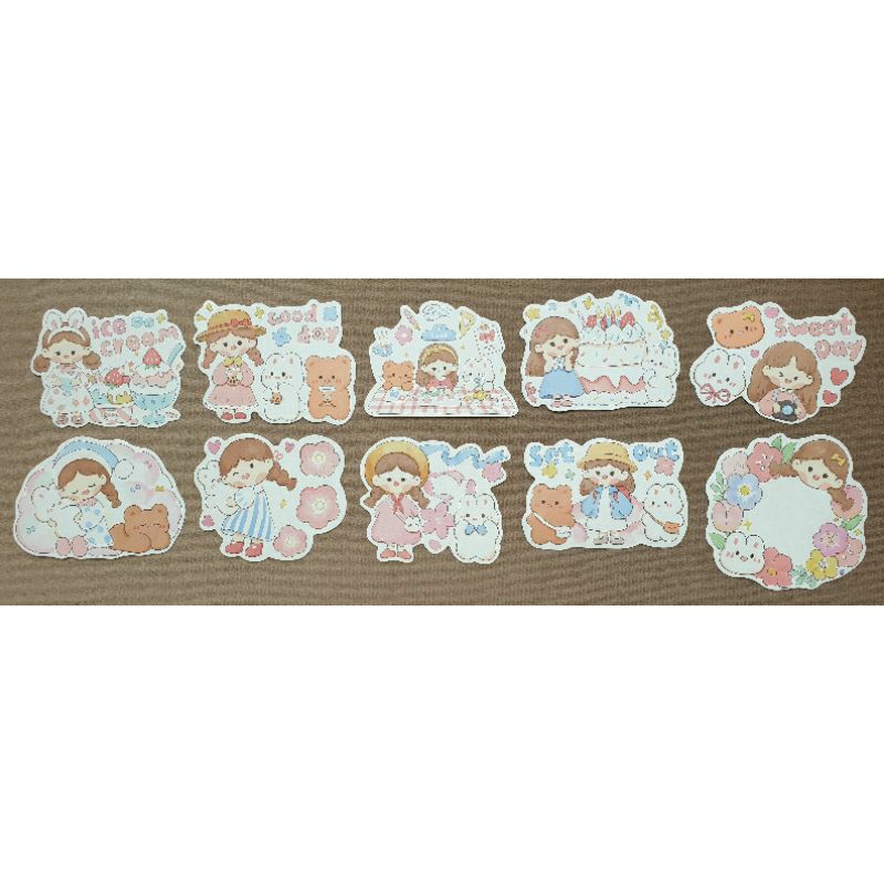 

notes lucu boneka beruang kelinci cute note doll girl bear bunny
