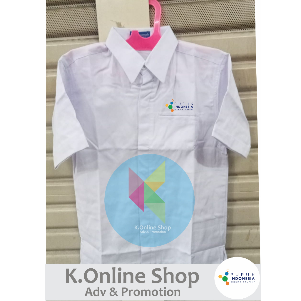 kemeja pupuk indonesia seragam pupuk indonesia baju pupuk indonesia lengan pendek