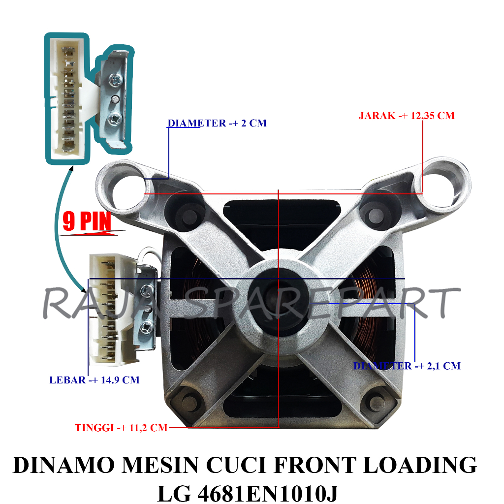 Dinamo Mesin Cuci LG Front Loading 4681EN1010J