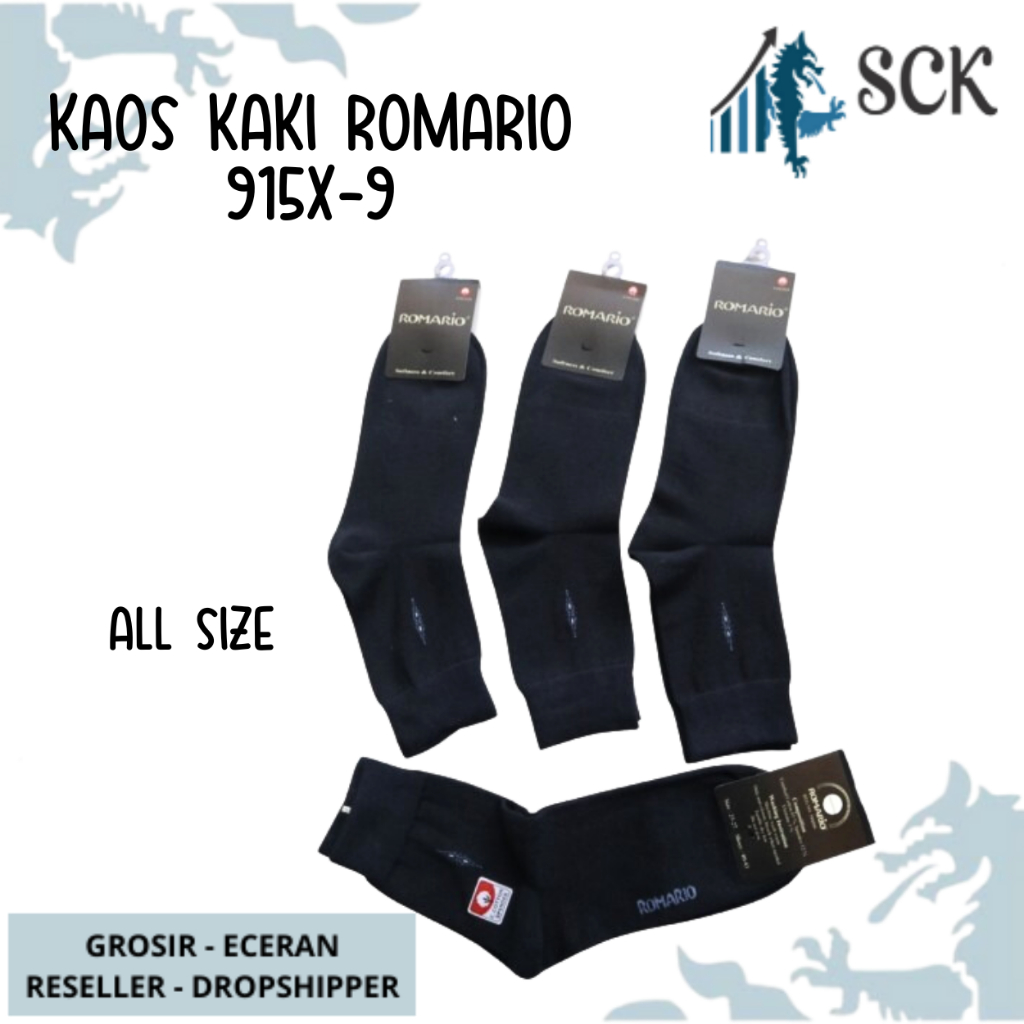 Kaos Kaki Pria ROMARIO 915X-9 Polos / Kaus Kaki Casual