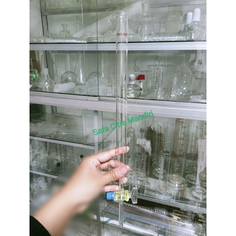 Kolom Kromatografi / Coloum Kromatografi Kran Glass Merk Pyrex