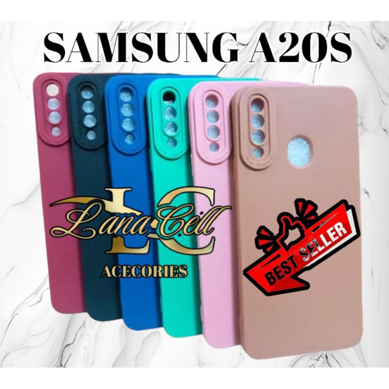 SoftCase ProCamera SAMSUNG A20S Selicon Macaron Full Cover Bahan Karet