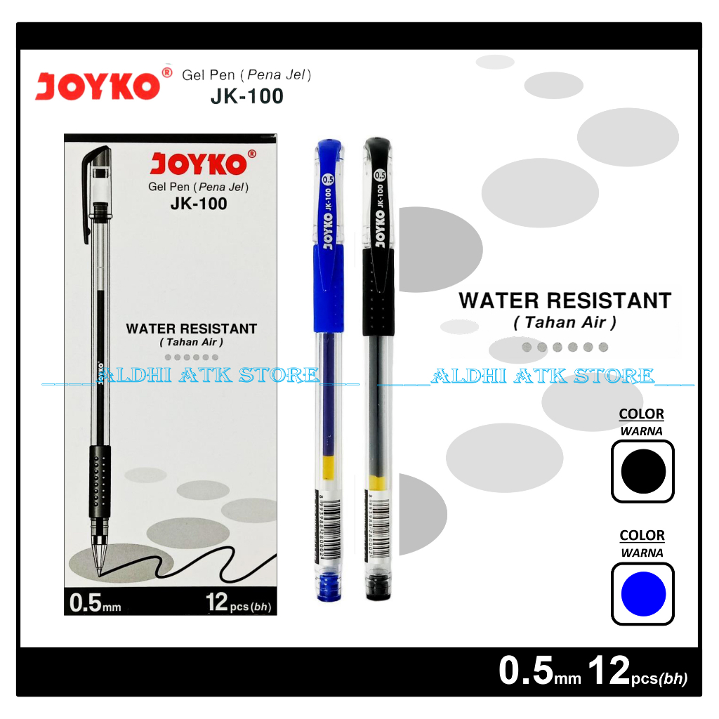 

Pulpen Joyko JK-100 Ballpoint Pen Joyko Jk100 0,5mm Gel Pen