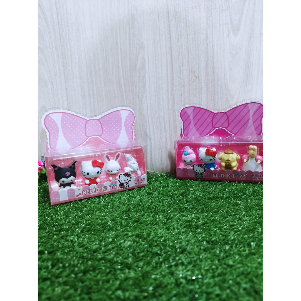 

Penghapus Sanrio Hello Kitty Family . 1 Set Isi 4 Pcs . Lucu, Unik Murah