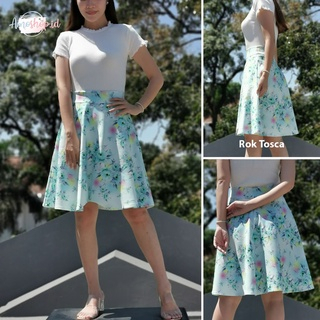 Rok Wanita Rok Scuba Motif