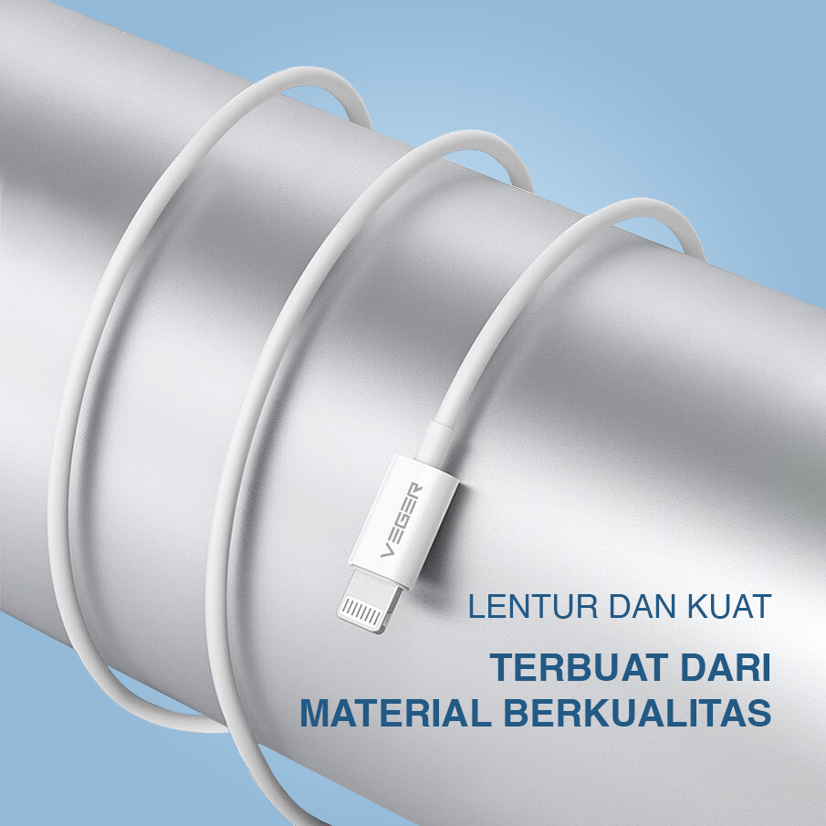 VEGER In Ear Earphone Lightning ML1 Headset For iPhone Musik dan Gaming