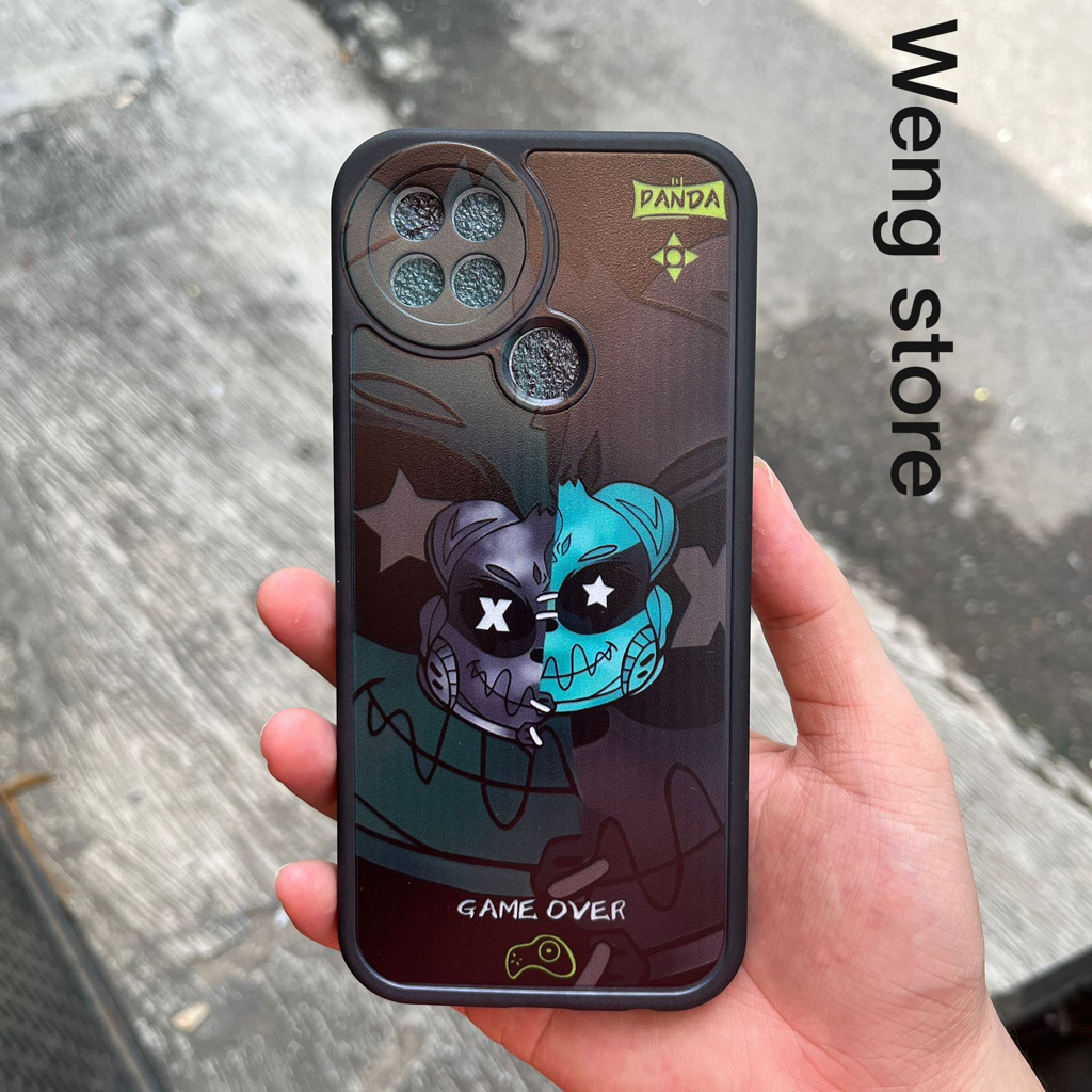 Softcase Fnko Motif Panda Game Over For Ip XR 11