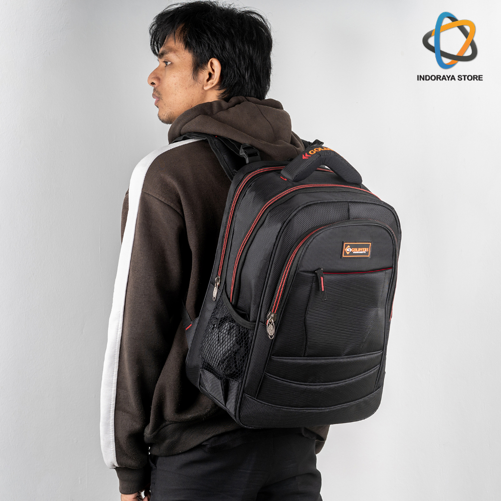 Tas Ransel Sekolah Pria Tas Laptop Kuliah Backpack Remaja Dewasa- Indoraya Store