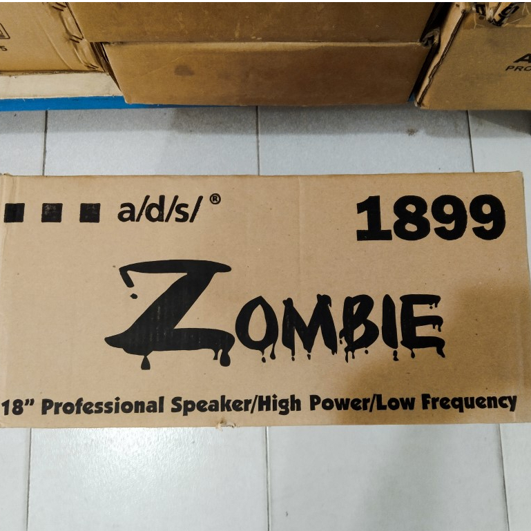 (cargo) Speaker Merek ADS 18" Inch 1899 ZOMBIE