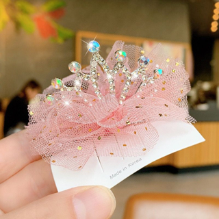 Jepit Rambut Korea Anak Motif Crown Crystal Dengan Beberapa Motif Lucu Import