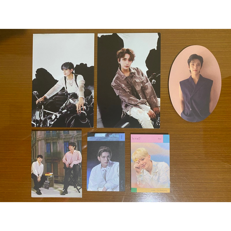 Seventeen Joshua Jeonghan Woozi Postcard Album Face The Sun FTS Pioneer Oval Card Semicolon Mini Car