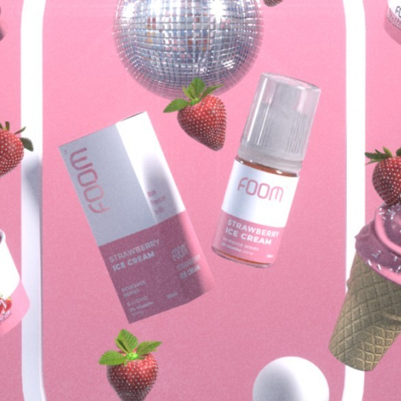 LIQUID FOOM STRAWBERRY ICE CREAM SALTNIC 30ML