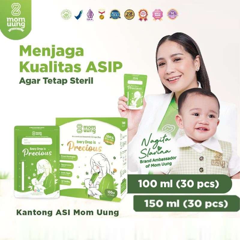 Mom Uung Breast Milk Bag Isi 30 Kantong ASI - 150ml / 100ml